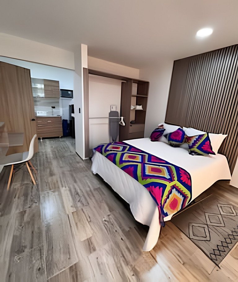 Comodo 1BR @Quibdo con Cama Queen & Lavadora
