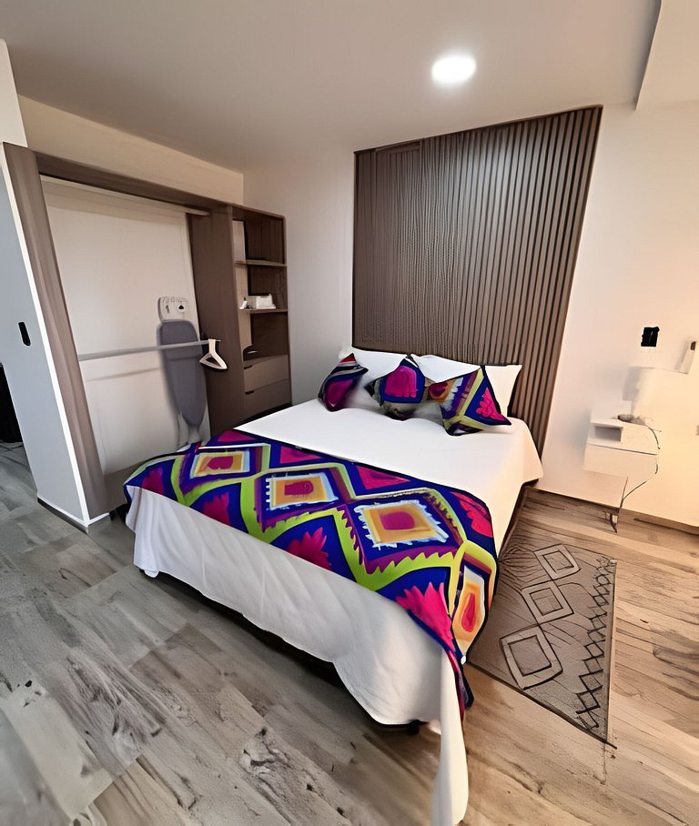 Comodo 1BR @Quibdo con Cama Queen & Lavadora