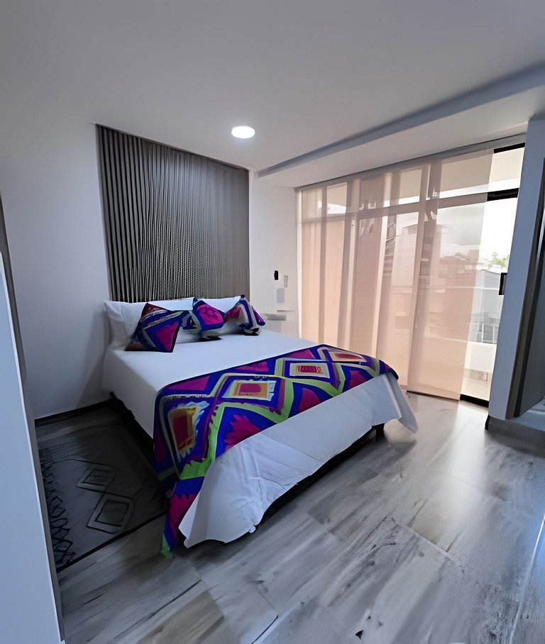 Comodo 1BR @Quibdo con Cama Queen & Lavadora