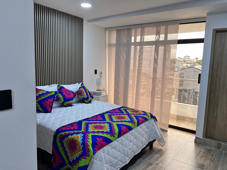 Comodo 1BR @Quibdo con Cama Queen & Lavadora