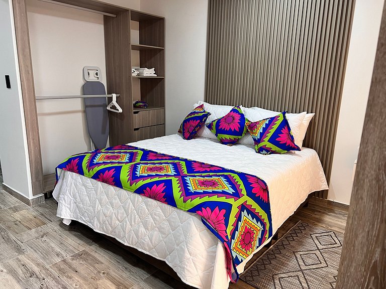 Comodo 1BR @Quibdo con Cama Queen & Lavadora