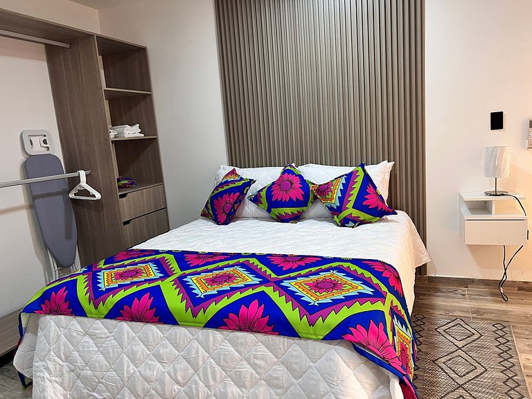 Comodo 1BR @Quibdo con Cama Queen & Lavadora