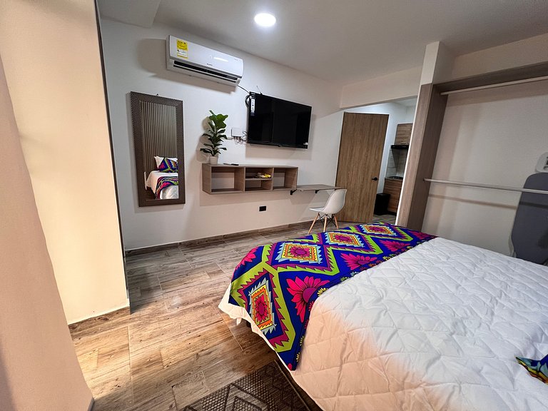 Comodo 1BR @Quibdo con Cama Queen & Lavadora