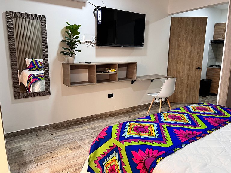 Comodo 1BR @Quibdo con Cama Queen & Lavadora