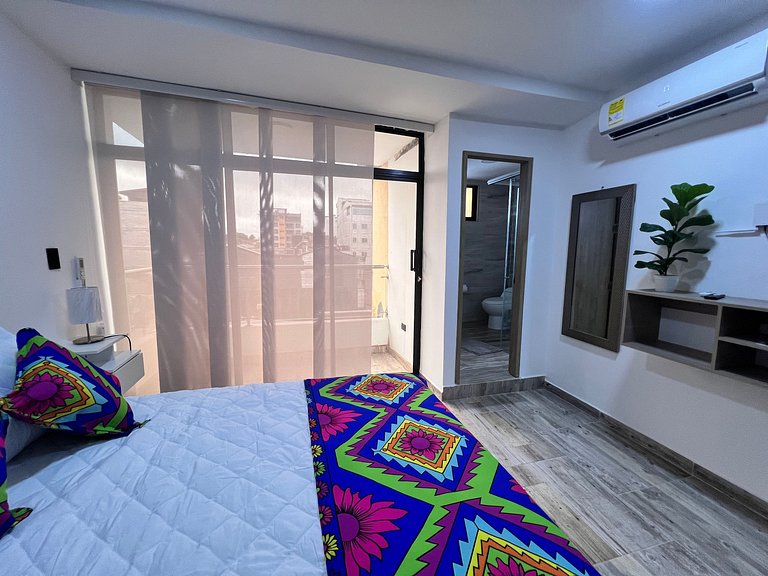 Comodo 1BR @Quibdo con Cama Queen & Lavadora