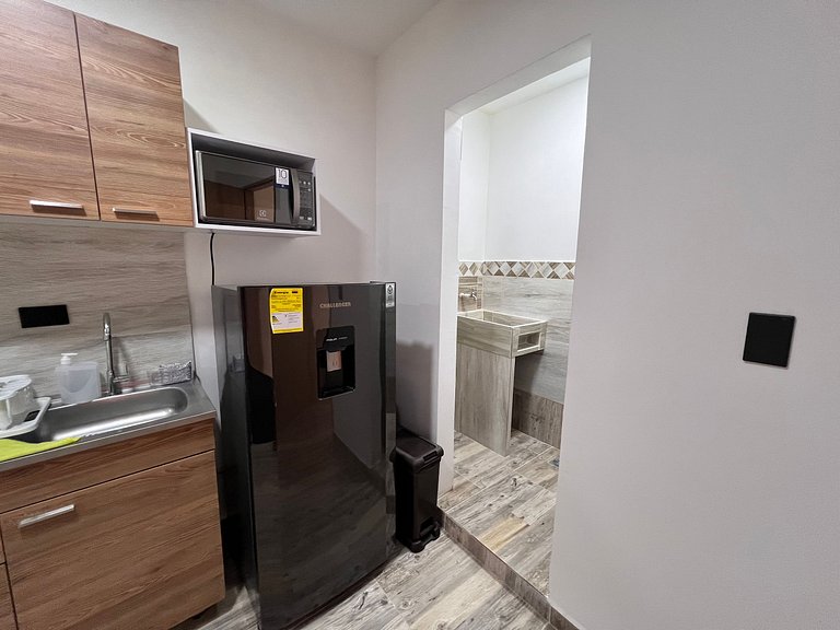 Agradable 1BR @Quibdo con Cama Queen & Lavadora